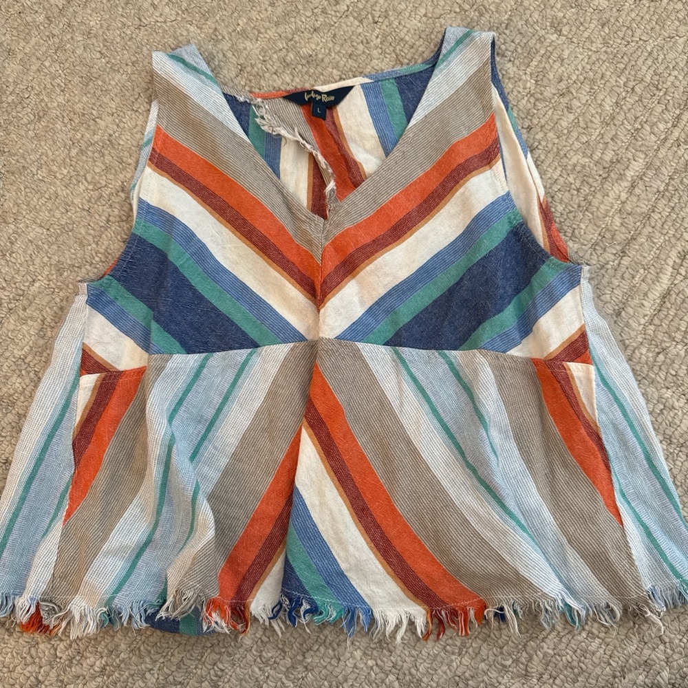 Indigo Rein Multicolor Striped Tank Top